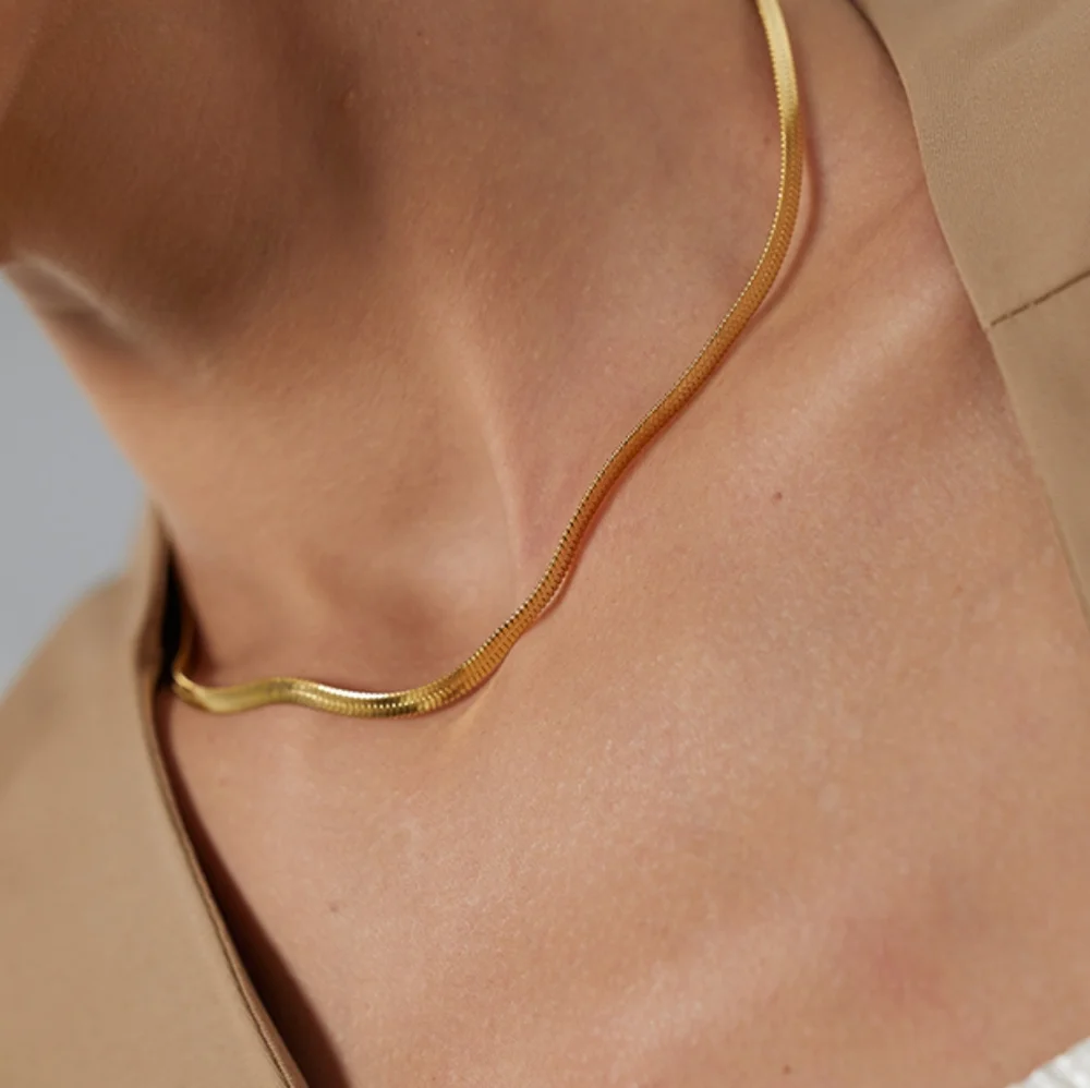 Charm Snake Chain Necklace - Picture 2 of 11